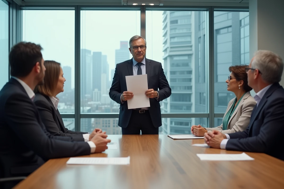 Groupe de collègues lors d